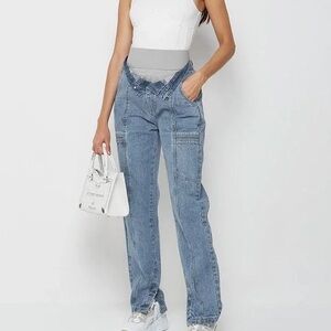 Manière De Voir fold over jeans